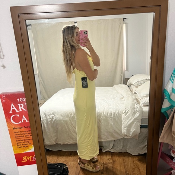 YELLOW maxi dress - Picture 10 of 16